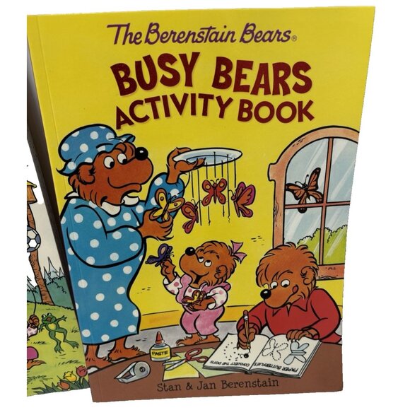 The Berenstain Bears Activity Books with Mama & Brother Plush Set Kids Bundle - Picture 5 of 13